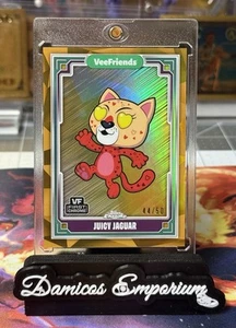 2025 Topps Chrome VeeFriends Juicy Jaguar Gold Refractor 44/50 - Picture 1 of 2