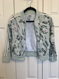 Adidas Pastel Camouflage girls track suit Jacket size S - Picture 1 of 4