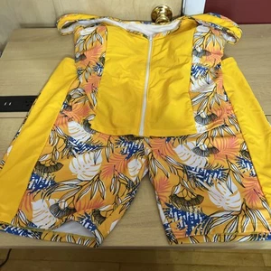 Women’s Floral Yellow 2 Piece Size 5xl Swimsuit New No Tags - Picture 1 of 3
