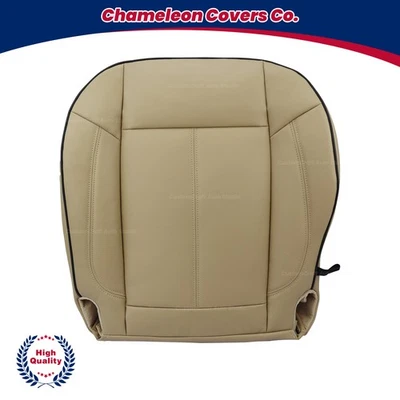 For 2006 2007 2008 2009 2010 Hummer H3 Driver Bottom Leather Seat Cover Black - Image 1 of 4