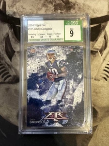 2014 Topps Fire #115 Jimmy Garoppolo RC CSG 9 - Bild 1 von 2