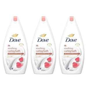 Dove Almond Cream & Hibiscus Soothing Bubble Bath 450ml - Pack of 3 - Picture 1 of 7