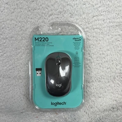 Logitech M220 Silent Wireless Optical Mouse New Easy Office Work - Image 1 of 3