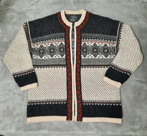 Vintage Squaw Valley Strickjacke Damen groß Wolle Fair Isle 90er Nordic Ski - Bild 1 von 19