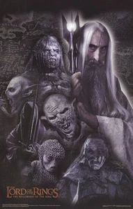 LORD OF RINGS ~ FELLOWSHIP SARUMAN VILLIAN MOVIE POSTER - Picture 1 of 1
