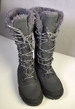 Bearpaw Boots Womens 10 Isabella Quilted Tall Lace Up Snow Boot Blue Waterproof