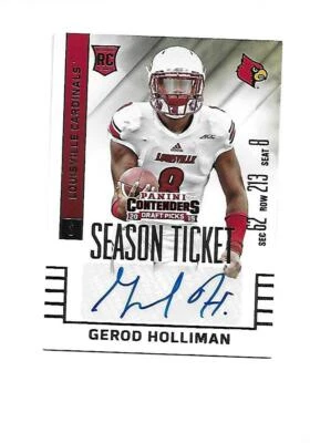 2015 PANINI CONTENDERS Draft Picks #189 GEROD HOLLIMAN RC (Steelers) - Image 1 of 3