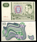 Sweden 10 Kronor 1988 Banknote World Paper Money Unc Currency Bill Note