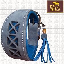 WOZA Premium Windhundhalsband Vollleder Greyhound Rindnappaleder ОШЕЙНИК G71056