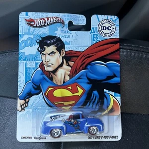 Hot Wheels DC Comics Originals SUPERMAN ‘56 Ford F-100 Panel POP CULTURE  - Picture 1 of 2