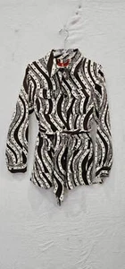 Max&Co. - Black/White Mopti Pattern Jacket - Brown Size: Uk 12 - Picture 1 of 7