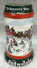 Budweiser Stein Beer Mug 1991 Holiday The Seasons Best Clydesdale Anheuser CS133 for sale