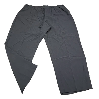 Pantalones elegantes Maggie Barnes para mujer con cordón 28W talla grande negros Foto 1 de 4