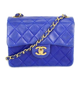 blue chanel bag