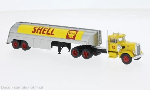 Brekina 85762 - 1/87 Peterbilt 281 Tank-Sz Shell - Nuovo - Immagine 1 di 1