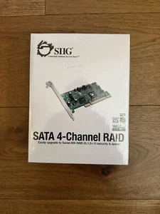 FACTORY SEALED NEW - SIIG Serial ATA 4-channel RAID (SC-SA4R12-S2) - Picture 1 of 4