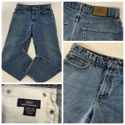 Jeans Brooks Brothers 346 32x29 para hombre azul 100 % algodón YGI W4-115 Foto 1 de 4