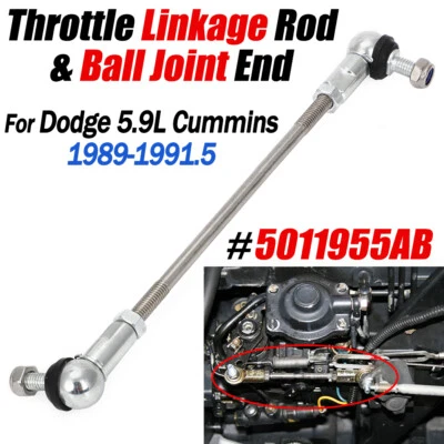 Throttle Linkage Rod 5011955AB For Dodge 5.9 Cummins D250 D350 W350 W250 1989-91 - Image 1 of 4
