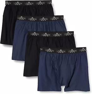 FM London Boxer Shorts Mens Sport Mesh Underwear Trunks Brief Performance 4 Pack - Picture 1 of 9