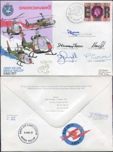 AD31c The Sparrowhawks Army Air Day Middle Wallop Team Signed (E) - Picture 1 of 1