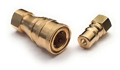 Carpet Cleaning Brass Quick Disconnect Set Viton Seal –  1/4 Inch • 13.95£