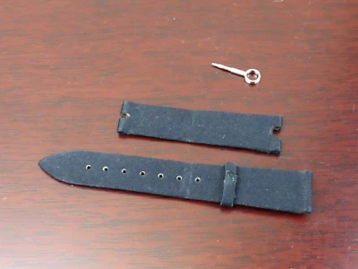 Cinto de pano de cetim original BREGUET e empurrador de pinos 18 WG 750 gravado - Imagem 1 de 3