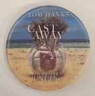 Vintage 2001 Cast Away Movie Video Release Pinback Button  with Wilson Tom Hanks