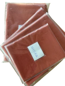 MATOUK~AUGUSTA~1 King COVERLET+3 FUNDAS~Juego de 4 piezas~100% Algodón~AZAFRÁN~NUEVO CON ETIQUETAS~M130~ - Imagen 1 de 8