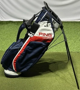 PING 2025 Hoofer 231 Golf Stand Carry Bag 5-Way Divider Navy/Red/White New! - Picture 1 of 7