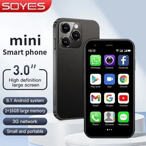 Mini Smartphone 3.0" SOYES XS15 débloqué Wifi Quad Core Android 8.1 double SIM n - Afbeelding 1 van 21