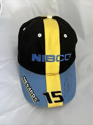 Gorra Paul Menards Racing Nº 15 Autografiada Nueva en Caja Foto 1 de 4