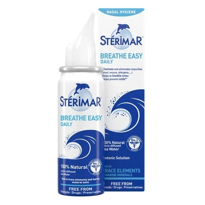 Sterimar Breathe Easy Daily - 100 Percent Natural Sea Water Based Nasal Spray...