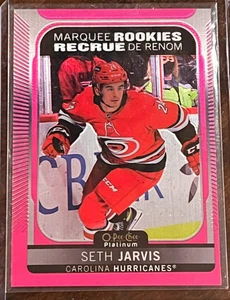 Seth Jarvis Marquee Rookies Matte Pink #284 2021 O-Pee-Chee Platinum Rookie RC - Picture 1 of 2