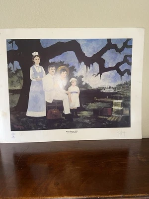 Firmado a mano, edición limitada, numerado George Rodrigue Doctor On The Bayou impresión Foto 1 de 4