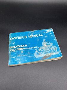1980 Honda GL1100 Owners Manual Printed Japan Interstate Worn