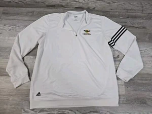 Adidas Shirt Mens X-Large White Techfit Long Sleeve Golf Club At Hawks Prairie - Picture 1 of 7