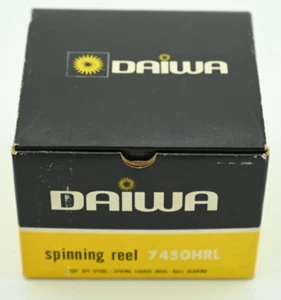 Vintage Daiwa 7450 HRL Fishing Real With Paperwork NEW in Original Box - Picture 1 of 5