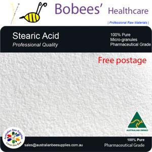 1kg: 2x 500g bags- STEARIC ACID EMULSIFYING WAX Cosmetic Grade Vegetable DIY - Picture 1 of 2