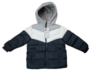 NUEVO Abrigo Chaqueta Amortiguador Swiss Tech Niño Pequeño Talla 4T Peso Pesado con Capucha Imitación Sherpa - Imagen 1 de 9