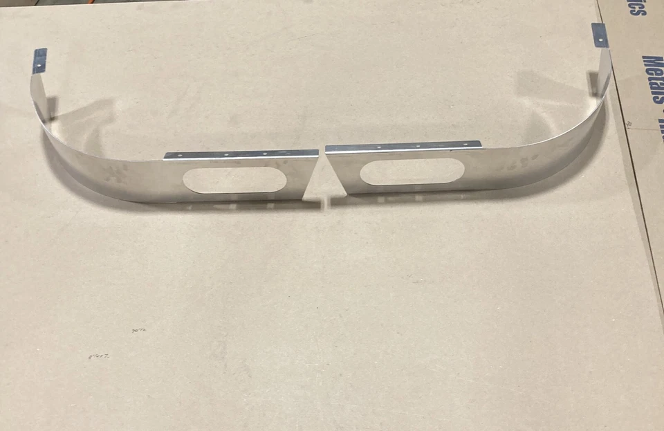 Peterbilt 362 Aluminum Paintable turn signal panel with oval hole - Image 1 of 1