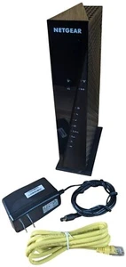 NETGEAR AC1750 C6300 Wireless Router Cable Modem DOCSIS 3.0 Gigabit Wi-Fi Black - Picture 1 of 5