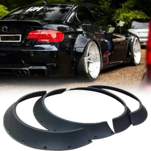4* 4.5" Car Fender Flares Flexible Durable Wide Body Wheel Arche For E90 E91 E92 - Picture 1 of 13