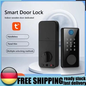 Bluetooth-compatible Door Lock Aluminum Alloy Fingerprint Lock with Key for Home - Bild 1 von 15