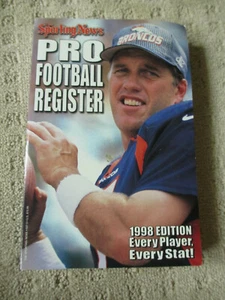 1998 Sporting News Pro Football Register John Elway Cover * - Picture 1 of 3