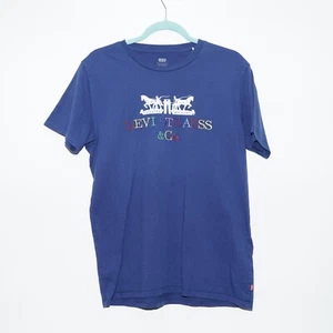 Mens LEVI’S Blue Casual T-Shirt Tee Slim Fit Size L - LARGE - Picture 1 of 7