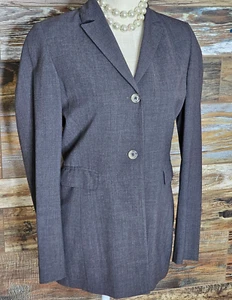 Banana Republic Stretch Italy Wool Blend Gray Blazer Jacket Size 2 *EXCELLENT* - Picture 1 of 6