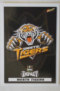 NRL Rugby League Select Impact In Action Card Tigers Checklist Emblem Logo - Picture 1 of 4