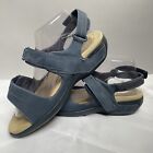 Aravon Katy Women?S Double Strap Sandals Blue Sz 8