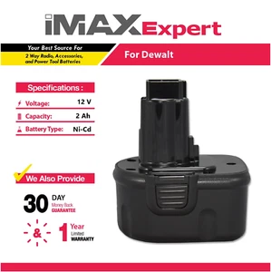 Batería de NiCd 12V 2Ah para DeWalt DC9071 DW9072 DW9071 DE9075 DE9074 DE9072 - Imagen 1 de 5