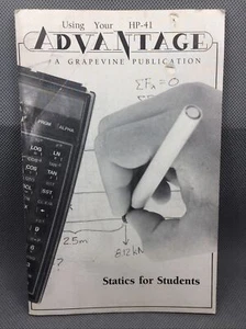 Using Your HP-41 Advantage: Statics for Students - Imagen 1 de 2